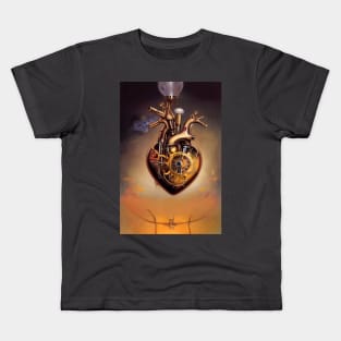 Steampunk mechanical heart Kids T-Shirt